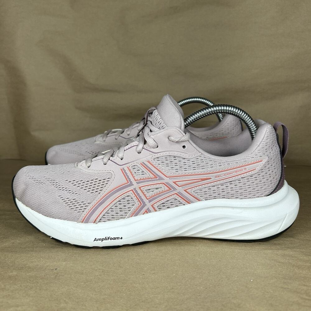 ASICS Women's Sz 10 Gel-Contend 9 Running Shoes Sneaks Watershed Rose/Desert Red